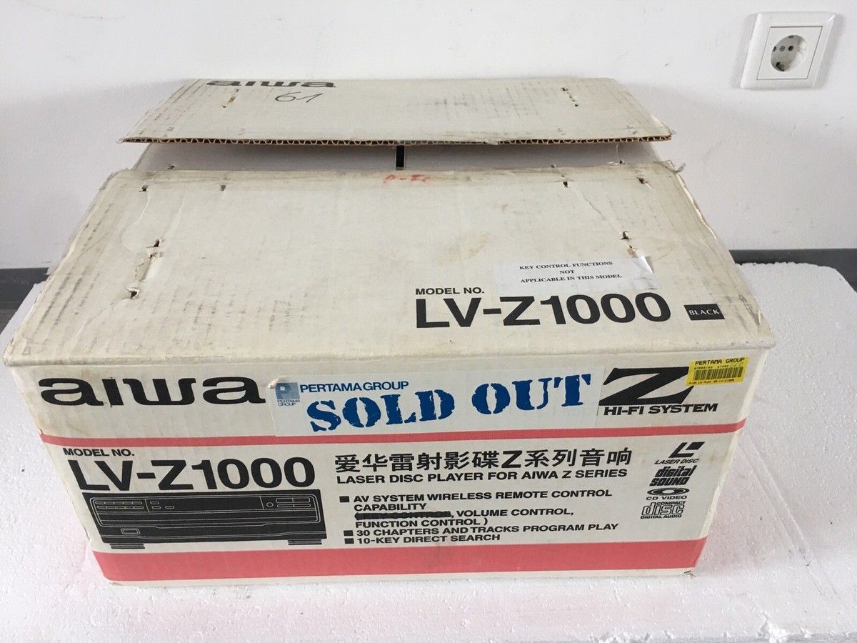 AIWA LV-Z1000 NTSC LASERDISC Player LD, NEU OVP - vom