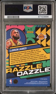 2023 Panini Mosaic Razzle Dazzle LeBron James #12 PSA 10 | eBay