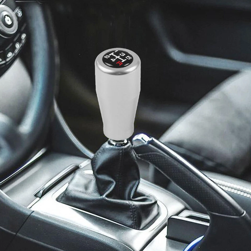 Perilla de cambio manual de aluminio de 5 velocidades para automóvil palanca de cambios universal Foto 4 de 4