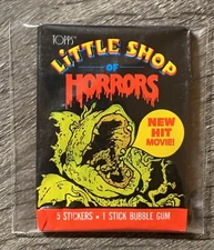 1986 Topps - LITTLE SHOP OF HORRORS - Unopened Vintage Wax Pack - FREE SHIPPING!