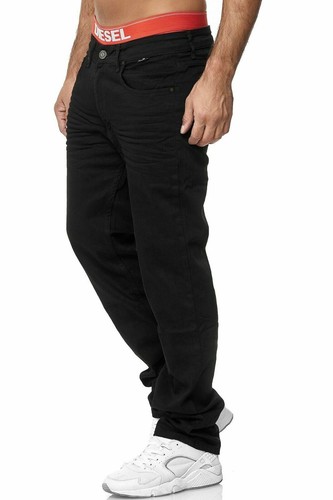 Übergröße Jeanshose - Herren Baggy Jeans Dehnbare Loose Fit-Jeans