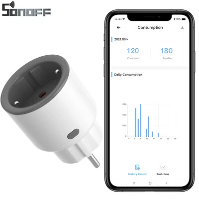WOOLLEY WIFI Smart Steckdose WLAN EU Power Plug Smart Schalter Stecker App Fernbedienung