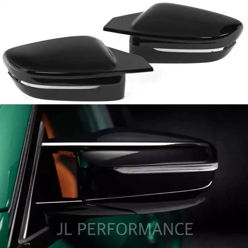 BMW M Style Gloss Black Wing Mirror Covers Caps M340i M440i G20 G21 G22 G24