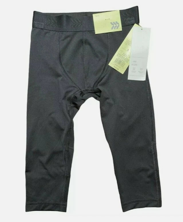 NWT All In Motion Boys BLACK Athletic 3/4 Performance Tights, Sizes XS, S, M - Image 2 of 4