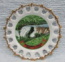 Old 1960's Kakabeka Falls Ontario Canada Vintage Japan Porcelain Plate FREE S/H