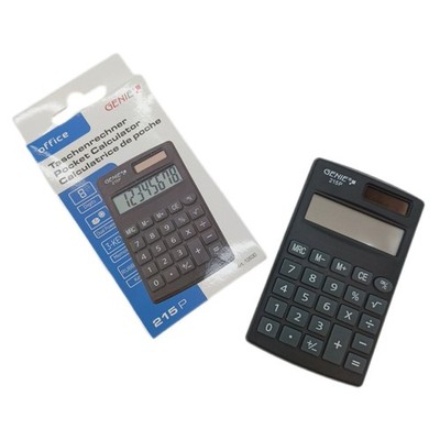 Genie 215 P Taschenrechner, 8-stelliger Tischrechner; Dual-Power (Solar und Batt