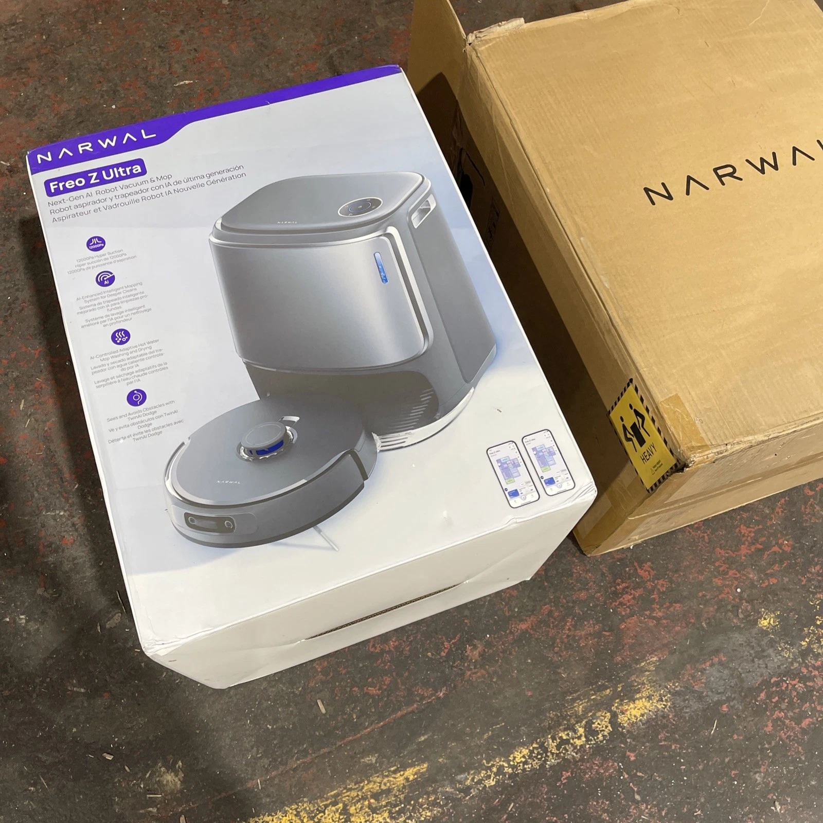 NARWAL Freo Z Ultra Robot Vacuum and Mop Combo 12000Pa New