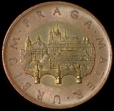 Czech Republic 50 Korun 2012 Praga Bimetallic Coin WCA C123