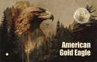 2026 Liberia American Gold Eagle 1/200oz 9999 Gold Coin in Themed Card
