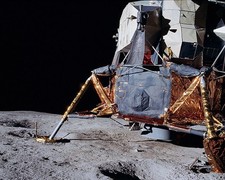 NASA APOLLO 14 LUNAR MODULE FOOTPAD ON MOON PHOTOGRAPH PHOTO PRINT
