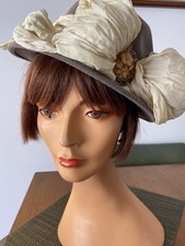 Hattitude By Louise GreenUSA Fab Vintage 80,s Grey Wool Hat.AS IS.Priced Acc.