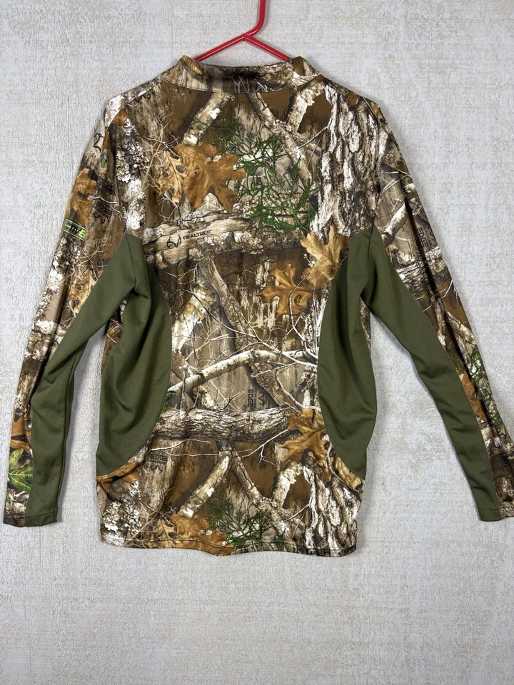 Camisa Drake No Típica Para Hombres M Realtree Edge Camuflada 1/4 Cremallera Agion Active Exl Foto 3 de 4