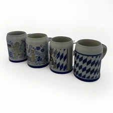 MHM Merkelbach Hohr Grenzhausen Stoneware Mugs - Set of 4