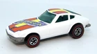 1977 Hot Wheels Redline Datsun Z-Whiz Enamel white w/ orange and yellow sticker