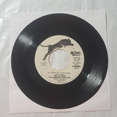 Billy Joe Royal ~ You Really Got A Hold On Me/ Same ~ Kat Family Promo 45 Record