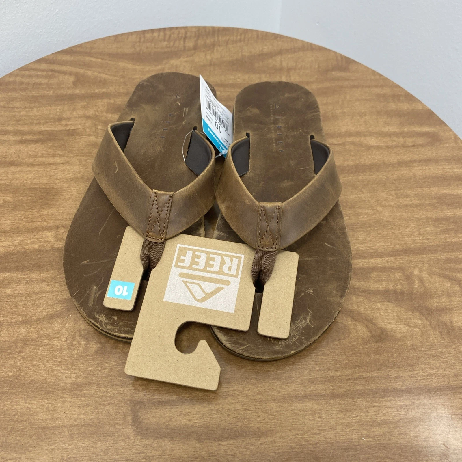 Reef Ojai Classic Thong Sandals Mens 10 Dark Brown Leather Flip Flops Summer New
Opens in a new wind
