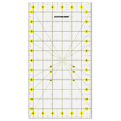 Quilting Ruler Acrylic Quilters' Ruler for Easy Precision Cutting Fabric Paper,