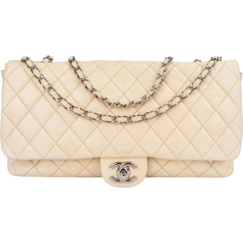 Chanel Quilted Lambskin Maxi Single Flap Crossbody Bag Coco CC Bag