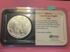 2002 American Silver Eagle ,1 Ounce .999 Pure Silver , Beautiful BU