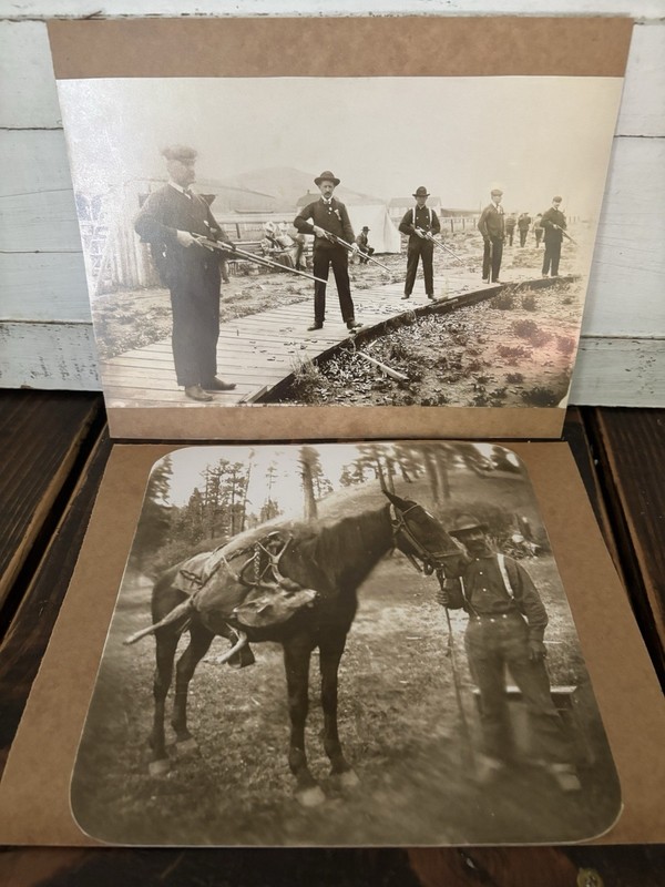Men With Rifles And Hats  Deer Antique Vintage 8x10 Hunting  Photos