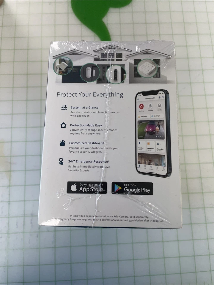 Arlo Home Security System with Wired Keypad Sensor Hub and 2 8-in-1 Sensors NEW - Image 2 of 4