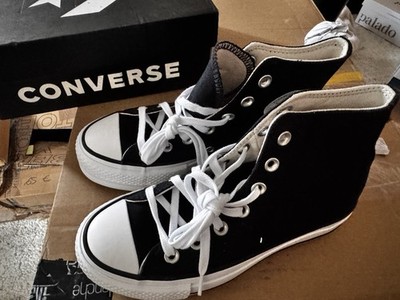 Converse CTAS Lift Wide Hi Damen High Top Sneaker Schwarz/Weiß Plateau EU 36