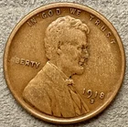 1918-S  Lincoln Wheat Cent - [VF] Very Fine - San Francisco Mint ~ B547