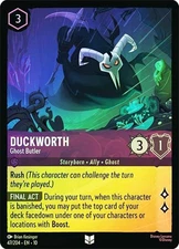 Duckworth - Ghost Butler - Cold Foil - Whispers in the Well #41 - Lorcana NM