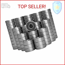 100 PCS 608-2RS Ball Bearing - Double Rubber Sealed Shielded Miniature Deep Groo