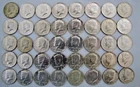 LOT OF 40 KENNEDY HALF DOLLAR COINS (1965-1970) 40% SILVER U.S COINS