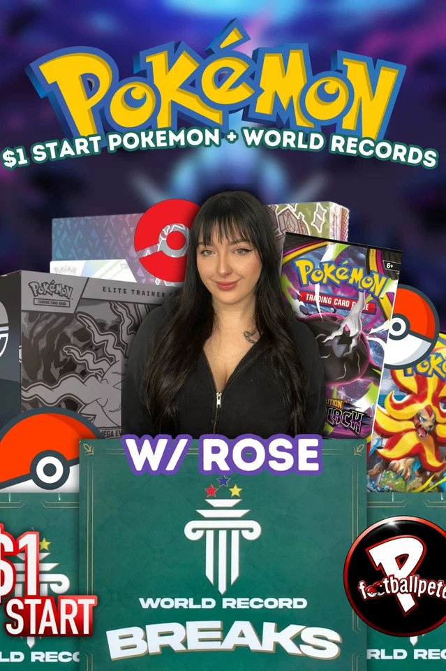 🏆$1 START POKEMON + WORLD RECORDS!🏆 W/ROSE