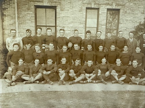 Antique College Football Team Photograph Texas Wesleyan SMU 1935-1941 - Picture 6 of 11