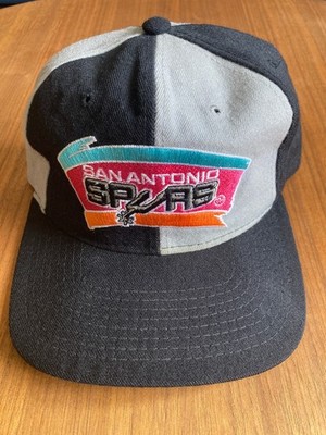 Vintage San Antonio Spurs Starter Pinwheel Wool Snapback Hat Cap 90s NBA