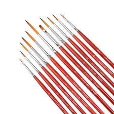 Fine Enamel Detail Brushes Miniature Paint Brushes for Detailing & Art Painting