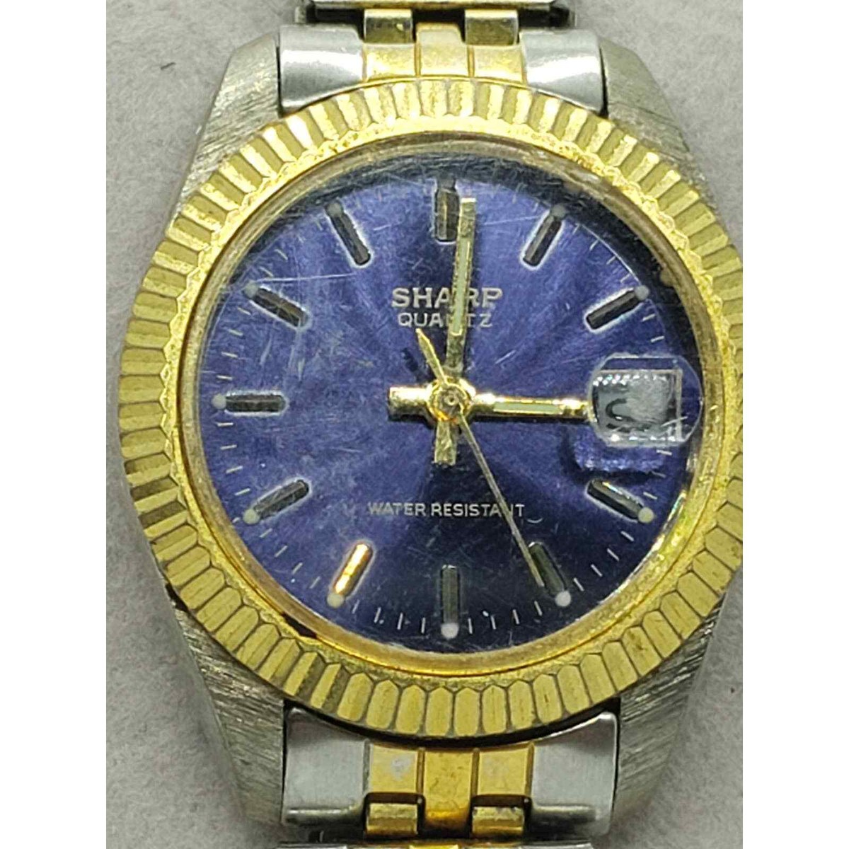 Sharp women\'s watch, 365384. dark blue iridescent face. Calendar on face Sharp women main image 4