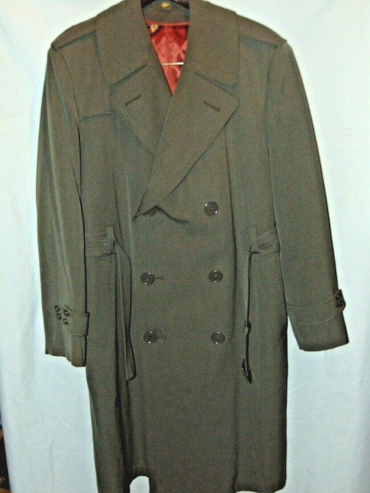 Regulation Men's Military Army Overcoat Gem