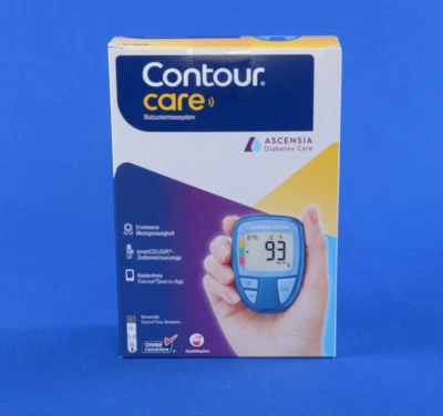 Contour Care Blutzucker-Messgerät Set mg/dL inkl. Teststreifen, Lanzetten, Etui