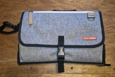 EUC Skip Hop Pronto Portable Baby Changing Station, Cushioned Diaper Pad, Wipes