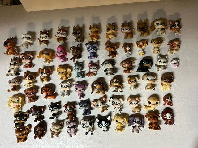 LPS dogs authentic rare with logo or magnet pick your dog littlest pet ...