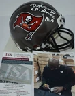 DEXTER JACKSON AUTOGRAPHED VSR4 MINI HELMET TAMPA BAY BUCS SB XXXVII MVP JSA