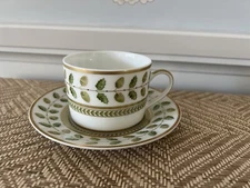 Bernardaud Constance Flat Tea / Coffee Cup & Saucer Set #0657-91 - NEW