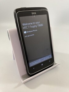 HTC Trophy 7 PC40100 schwarz entsperrt 8GB 3,8" 5MP 5MB RAM Android Smartphone