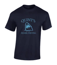 Quints Shark Fishing Tours Retro Move Vintage Film Unisex T-Shirt