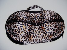 Bra Lingerie Travel Case Bra Organizer Storage Bag Leopard Print