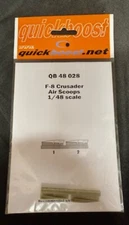 Quickboost QB48028 - F-8 Crusader Air Scoops for Hasegawa Kit - New