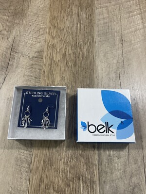 Belk Silverworks Fringe Sterling Silver Earrings 