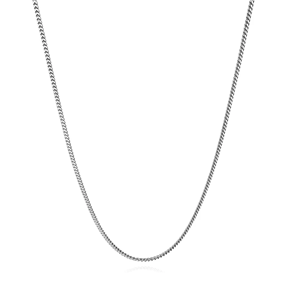 Cadena Franco de plata de ley de 1,5 mm (eslabones sólidos) 16"-30" Foto 2 de 4