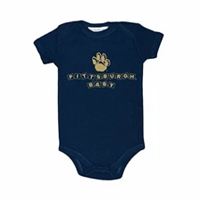 Two Feet Ahead Blocks Baby Bodysuit Creeper Pitt Panthers 6 Months New