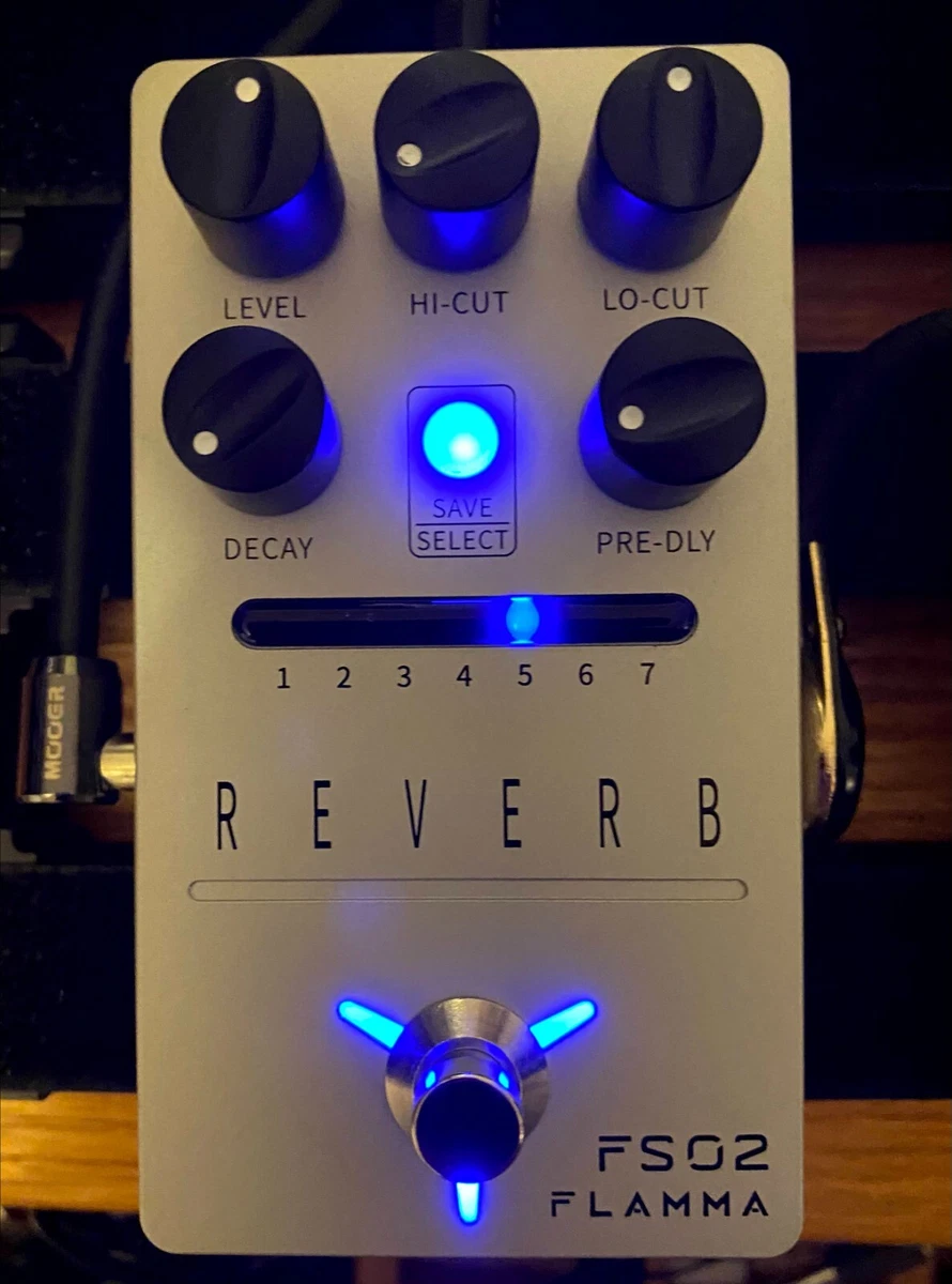 FS02 Flamma Reverb Guitar Pedal Stereo Digital Effects Pedal 7