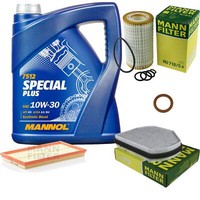 MANN-FILTER Inspektionspaket Mannol 5L Special Plus 10W-30 FüR Mercedes CLK 430